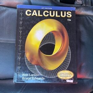 Calculus 10e Textbook by Ron Larson and Bruce Edwards - Black and Gold Cover